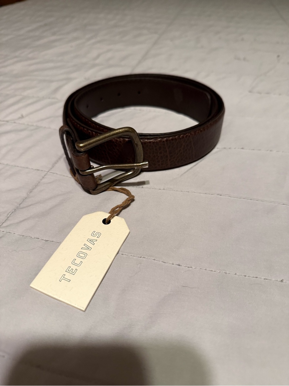 Men’s Tecovas genuine bison belt